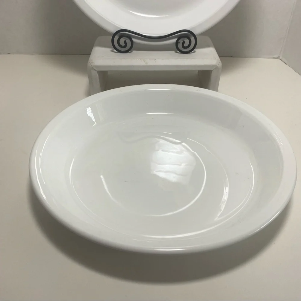 Corning ware pie serving plate dish P – 309 solid white 9.25 diameter - Picture 3 of 4